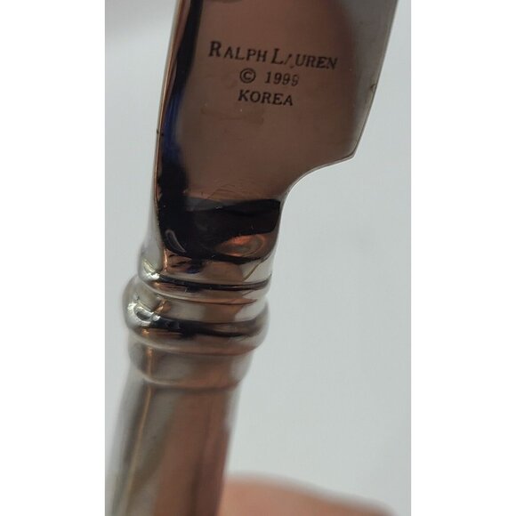 Ralph Lauren Montgomery Flatware Silverware 31 pieces w/ Serving Fork and Spoon - Picture 12 of 16